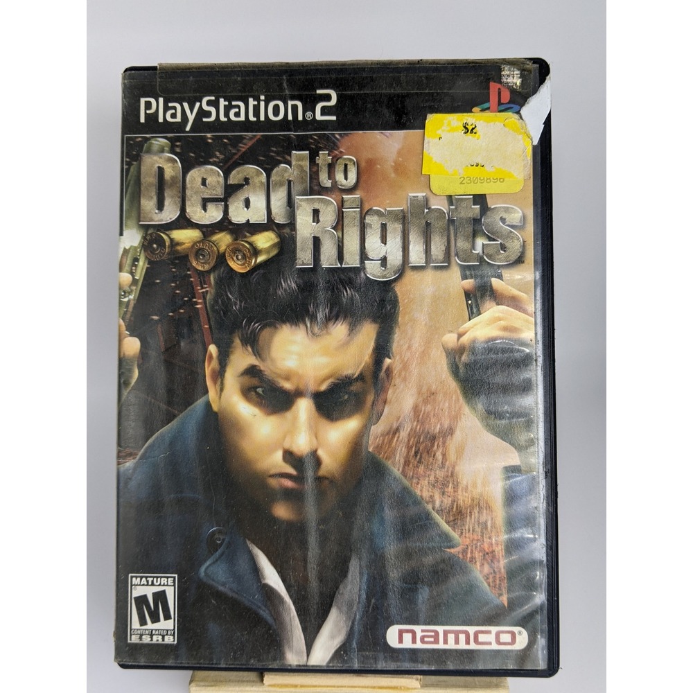 Dead to Rights PS2 Game Action Thriller Shooter Playstation 2 Namco Complete